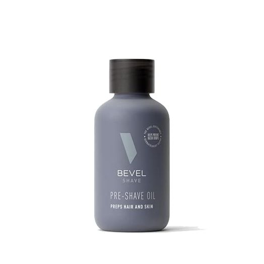 Pre Shave Oil for Men's Beard Care by Bevel, Shaving Cream Alternative with Castor Oil and Olive Oil, Helps Soften Hair and Protects Skin from Irritation, 2 fl oz.