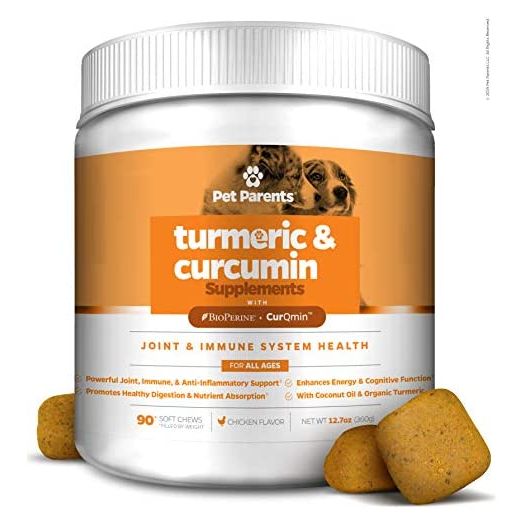 Pet Parents USA Turmeric for Dogs 4g 90c – K9 Joint, Dog Joint & Dog Immune Support, Joint Pain Relief for Dogs, Dog Arthritis Pain Relief + Dog Aspirin with Curcumin, BioPerine + Dog Joint Supplement