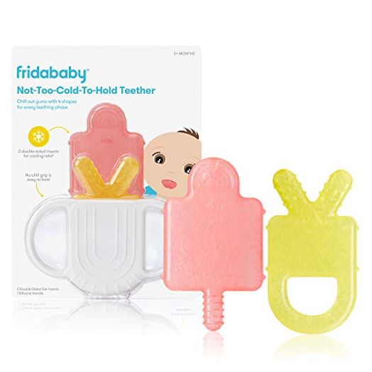 Not-Too-Cold-to-Hold BPA-Free Silicone Teether for Babies by Frida Baby
