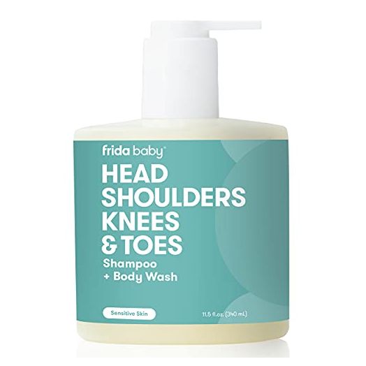 Head Shoulders Knees & Toes Shampoo + Body Wash by Frida Baby Head to Toe Tear Free Baby Shampoo and Body Wash for Sensitive Skin and Dry Skin