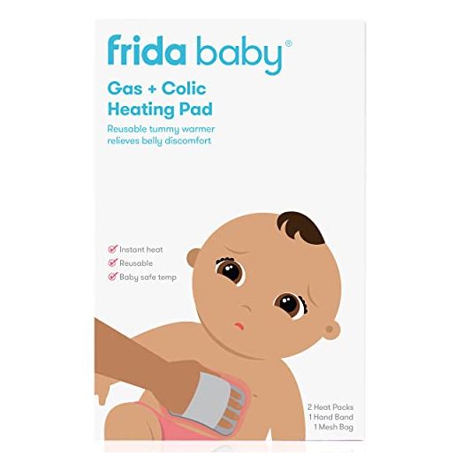 Gas + Colic Heating Pad for Natural Belly Relief by Frida Baby | Gentle Heat to Relax + Soothe Bellies | Instant Tummy Warmer | Soothe Colic Discomfort