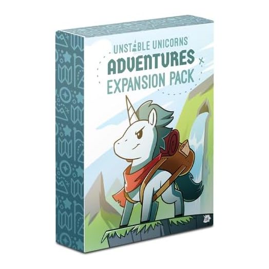 Unstable Unicorns Adventures Expansion Pack, Designed to be Added to Your Unstable Unicorns Card Game
