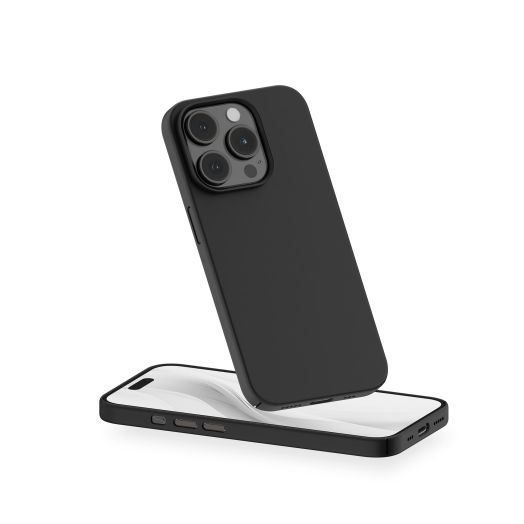 PEEL Magnetic Case Compatible with iPhone 15 Pro (Black) – Embedded MagSafe Compatible Magnet, Thin Minimalist Design – Protects and Showcases Your Device