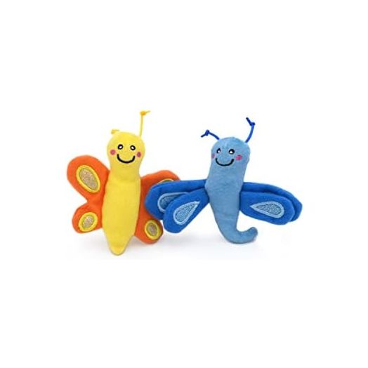 ZippyClaws Catnip Cat Toys - Butterfly and Dragonfly 2 Pack, Interactive Indoor Kitty Toys for Boredom, Chasing, and Scratching, Unique Novelty Plush Toys for Kittens & Cats