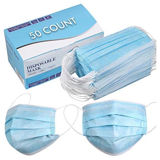 Zhangjiagang Guanming Daily Commodities Disposable Face Mask - Pack of 50