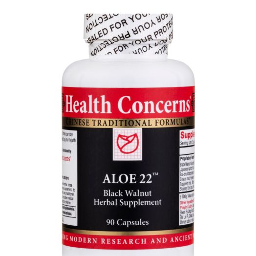 Health Concerns Aloe 22 (Black Walnut Herbal Supplement) - 90 Capsules