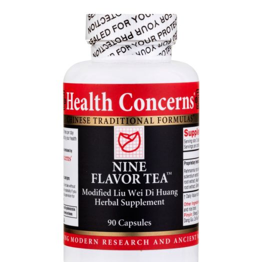Health Concerns Nine Flavor Tea (Modified Liu Wei Di Huang Herbal Supplement) - 90 Capsules