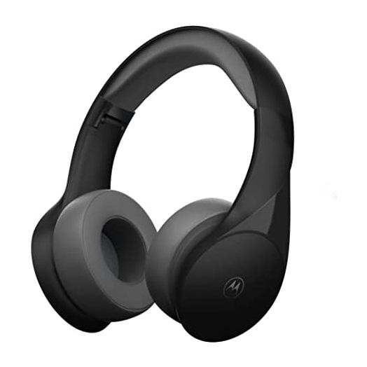 Motorola Bluetooth Wireless Headphones with Microphone, Moto XT500+ Over-Ear Headphones in-Line Control for Calls - Foldable Head Phones, Adjustable Headband, Clear Sound - Black