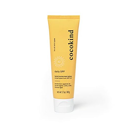 Cocokind Daily SPF, Face Sunscreen, Mineral Sunscreen with Zinc Oxide, Unscented, Reef Safe Sunscreen with SPF 32 Protection