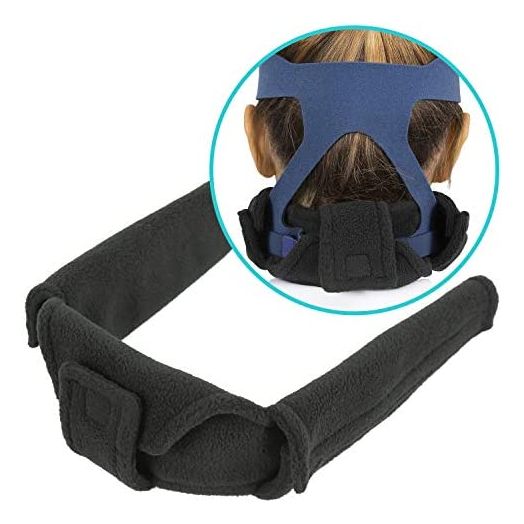 Vive CPAP Neck Pad - Mask Strap Padded Accessories - Fleece Comfort Cover for Full Face and Nasal Headgear - BiPAP Machine Compatible Supplies - Pressure Relief Breathable Cushion - Machine Washable