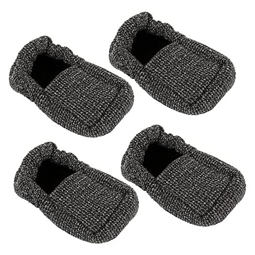 Vive Walker Ski Glide Covers 4 PCS - Heavy Duty Removable Padded Caps - Universal Fit Sock Pad for Indoor and Outdoor Use - Durable Medical Walker Floor Padding - Seniors Rollator Glider Accessories
