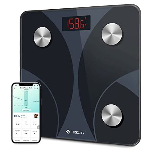 Etekcity Scale for Body Weight, Smart Digital Bathroom Body Fat Analyzer, FSA HSA Approved, Accurate Bluetooth BMI Weighing Machine, Body Composition Monitor for People, 400lb