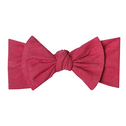 Baby Stretchy Soft Knit Headband Bow "Mara" by Copper Pearl