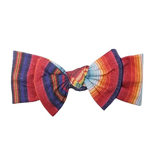Baby Stretchy Soft Knit Headband Bow"Serape" by Copper Pearl