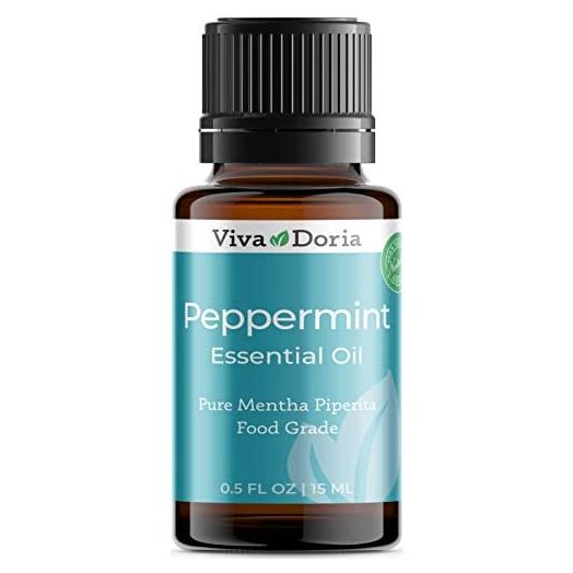 Viva Doria 100% Pure Northwest Peppermint Essential Oil, Undiluted, Food Grade, Steam Distilled, Made in USA, 15 mL (0.5 Fluid Ounce)