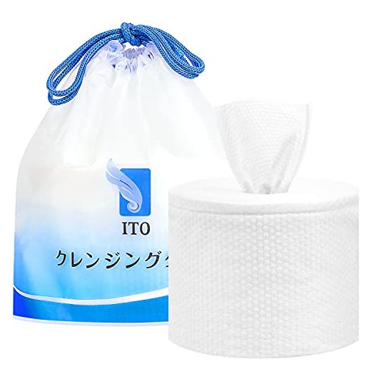 ITO Disposable Face Towel, 80 Count Biodegradable Facial Tissue, Unscented Baby Dry Wipes, Make Up Removing Wipes Ultra Soft Thickening for Sensitive Skin (1 Pack)