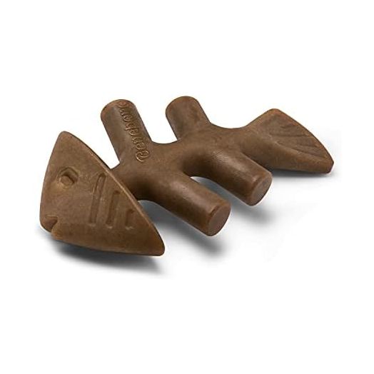 Benebone Fishbone Durable Dog Chew Toy for Aggressive Chewers, Real Fish, Made in USA, Medium