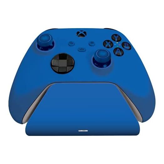 Razer Universal Quick Charging Stand for Xbox Series X|S: Magnetic Secure Charging - Perfectly Matches Xbox Wireless Controllers - USB Powered - Shock Blue (Controller Sold Separately)