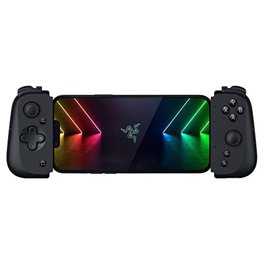 Razer Kishi V2 Mobile Gaming Controller for iPhone: Console Quality Gaming Controls - Universal Fit with Extendable Bridge - Stream PC, Xbox, PlayStation Games - Ultra Low Latency - Ergonomic Design