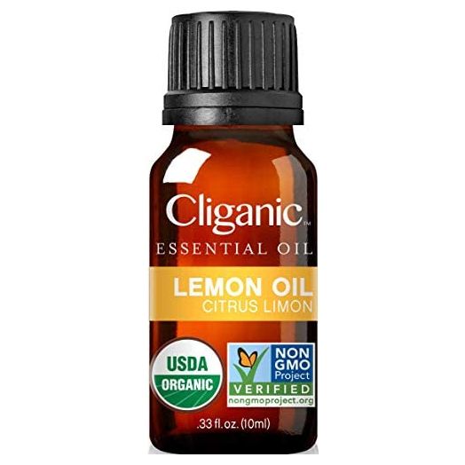 Cliganic USDA Organic Lemon Essential Oil, 100% Pure & Natural | Undiluted, for Aromatherapy, Household Cleaning | Non-GMO Verified