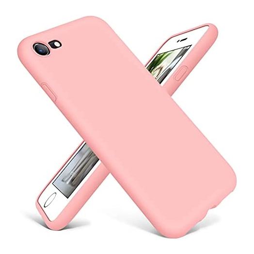 DTTO for iPhone SE Case 2020/2022, iPhone 7 8 Silicone Phone Case, [Romance Series] Shockproof Phone Case with Honeycomb Grid Cushion for Apple iPhone 7/8/SE 2020/2022, 4.7 inch, Crystal Pink