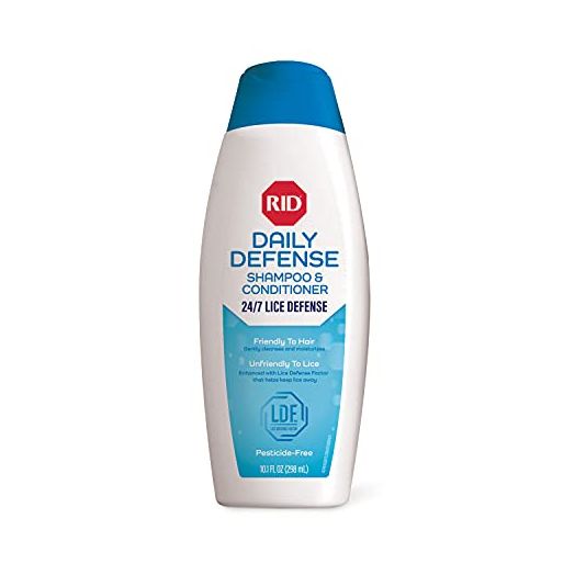 RID Daily Defense Lice Shampoo & Conditioner, Used Daily Provides 24/7 Defense Against Head Lice, 100% Effective, 10.1 Ounce