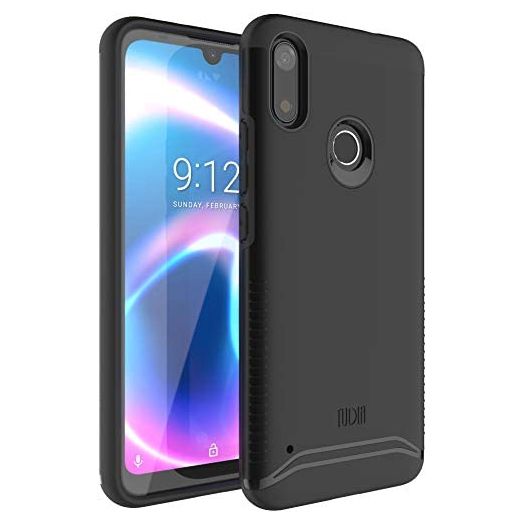 TUDIA DualShield Designed for NUU Mobile X6 Plus Case, [Merge] Shockproof Dual Layer Heavy Duty Slim Hard Protective Case for NUU Mobile X6 Plus (Matte Black)