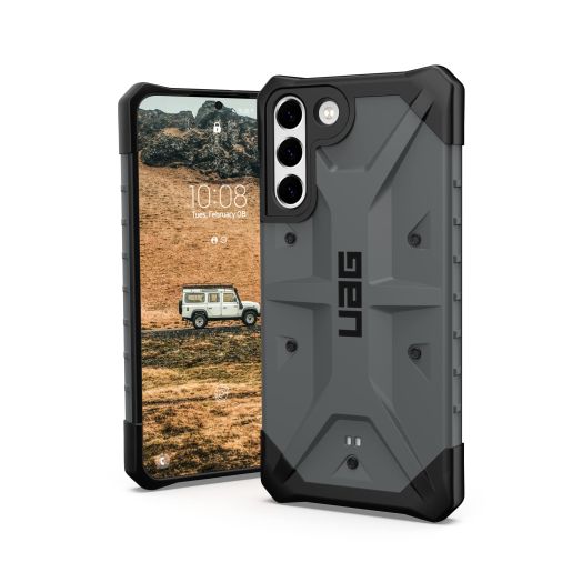 URBAN ARMOR GEAR UAG Designed for Samsung Galaxy S22 Plus Case Silver Rugged Lightweight Slim Shockproof Pathfinder Protective Cover, [6.6 inch Screen]