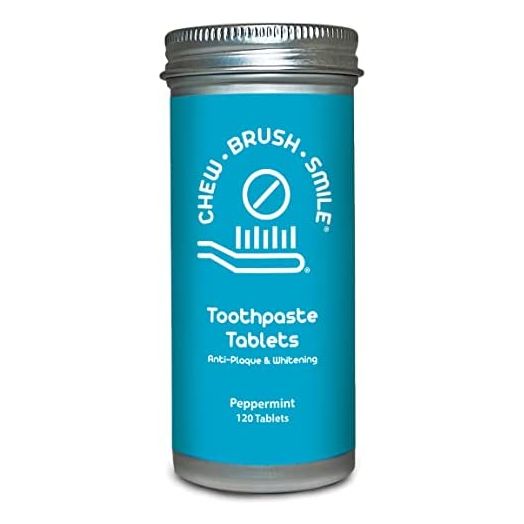 Chew Brush Smile Toothpaste Tablets 120 Count