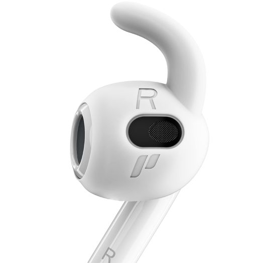 Proof Labs 3 Pairs AirPods 3 Ear Hooks Covers [Added Storage Pouch] Grip Tips Anti Slip Wings Accessories Compatible with Apple AirPod 3rd Generation (White)