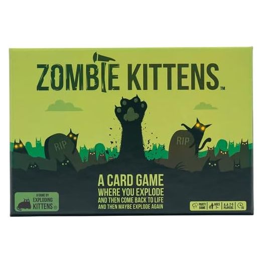 Zombie Kittens Card Game by Exploding Kittens - Fun Family Card Games for Adults Teens & Kids for Night Entertainment, 2-5 Players