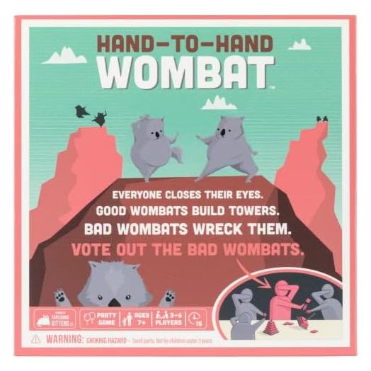 Exploding Kittens Hand to Hand Wombat Card Game Fun Family Card Games for Adults Teens & Kids - Fun Party Games, 3-6 Players