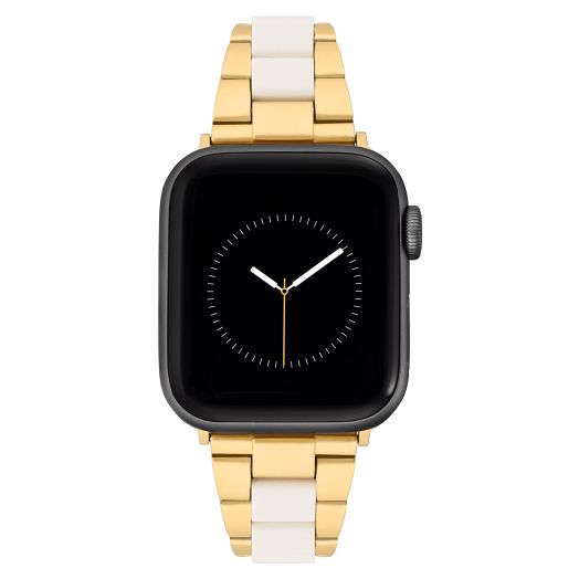 Anne Klein Oceanworks Plastic Link Bracelet for Apple Watch, Secure, Adjustable, Fits Most Wrists