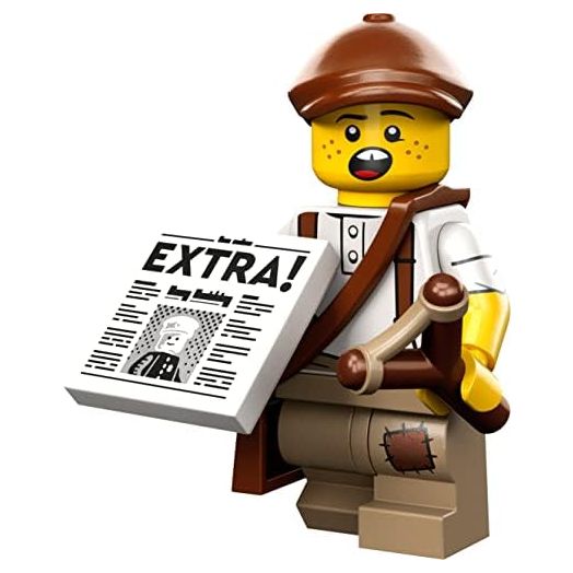 LEGO Collectable Minifigures Series 24 Newspaper Kid 71037, Multicolored