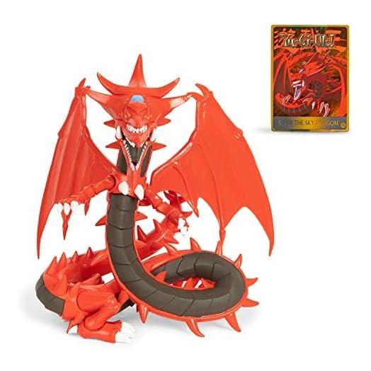 Yu-Gi-Oh! Highly Detailed 7 inch Articulated Action Figure, Limited Edition, Includes Exclusive Trading Card, Slifer The Sky Dragon