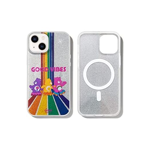 Sonix Care Bears Case for iPhone 13, Compatible with MagSafe Charging [10ft Drop Tested] Rainbow Glitter Cover for Apple iPhone 13