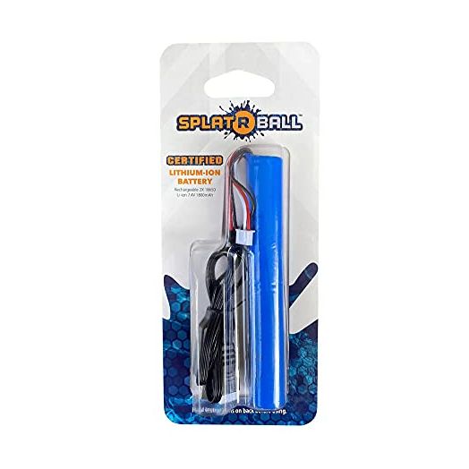SplatRball Blaster 1800 mAh Rechargeable Battery with Charging Cable, Black