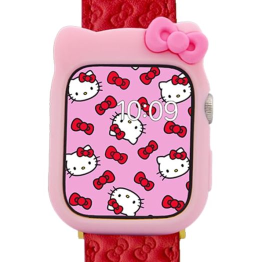 Sonix x Sanrio Apple Watch Cover | Bumper Case for Apple Watch | Protective Silicone Cover | Fits 38mm/40mm/41mm | Hello Kitty - Pink
