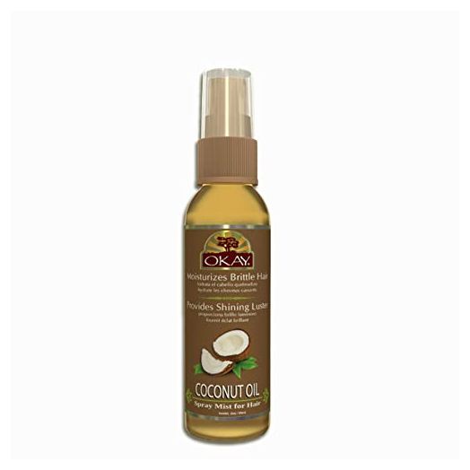 Okay Coconut Spray Mist Oil For Hair Leaves Hair With Shining Luster&Soft Feel Revives Damaged Brittle Hair