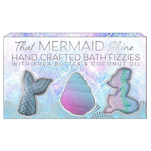 3 pack molded bath bombs- 225 Grams (Mermaid)