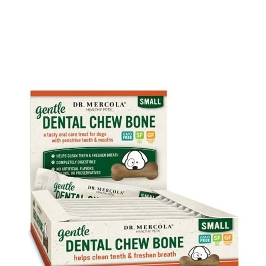 Dr. Mercola Gentle Dental Chew Bone, Small - 12 Bones