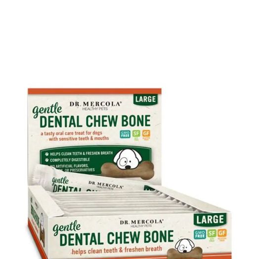 Dr. Mercola Gentle Dental Chew Bone, Large - 12 Bones