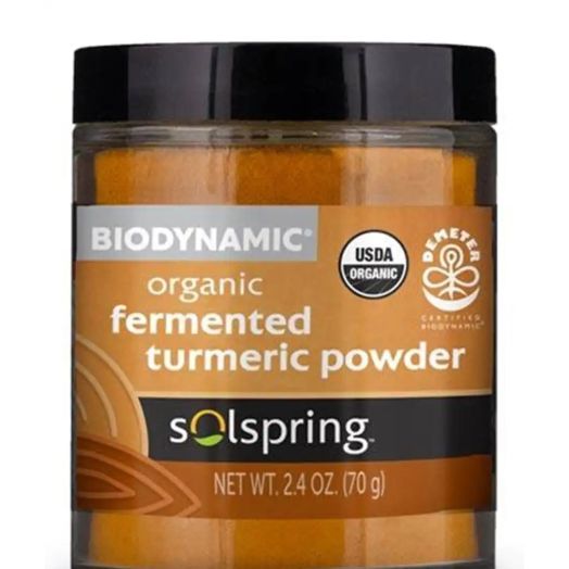 Dr. Mercola Solspring Biodynamic Organic Fermented Turmeric Powder - 2.4 oz (70 Grams)