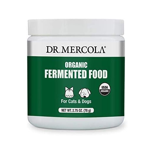 Dr. Mercola Organic Fermented Food for Cats & Dogs, 2.75 oz. per Container (78g), Non GMO, Gluten Free, Soy Free, USDA Organic