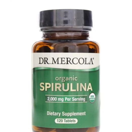 Dr. Mercola Organic Spirulina, 2,000 mg - 120 Tablets