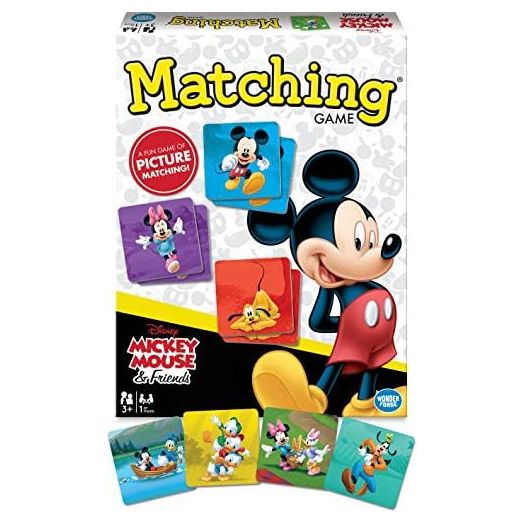 Wonder Forge Mickey Mouse Matching Game - Engaging Board Game for Kids Age 3-5 | Enhances Focus and Memory | Features Favourite Disney Characters | Ideal for Family Fun Time