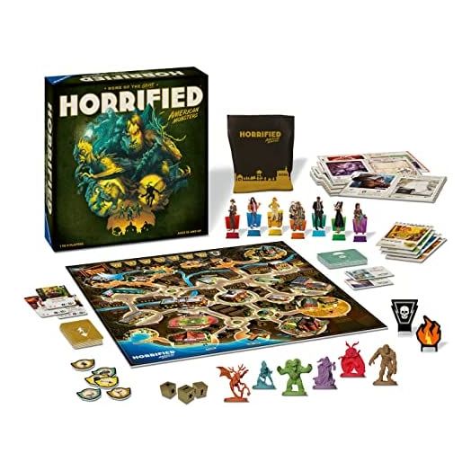Ravensburger Horrified: American Monsters Strategy Board Game for Ages 10 & Up
