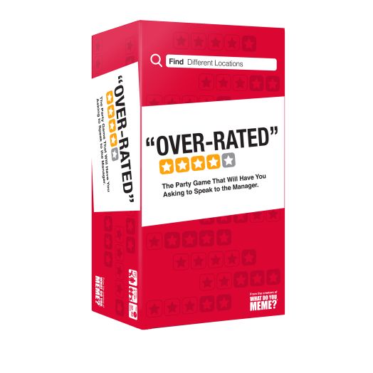 WHAT DO YOU MEME Over-Rated - The Game of Ridiculous Reviews - Adult Party Games for Social Gatherings
