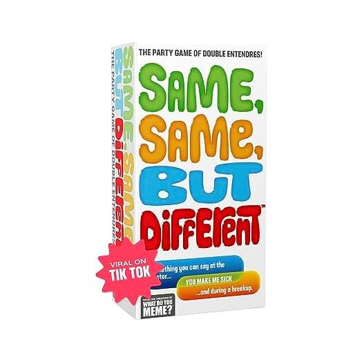 WHAT DO YOU MEME Same Same But Different - The Party Game of Double Entendres – Adult Card Games for Game Night
