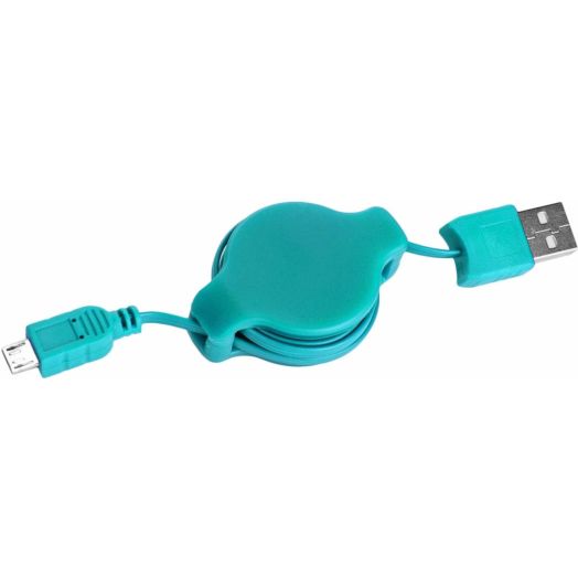 Micro USB to USB 2.0 retractable 3.2 Feet Charge and Sync cable for Android Phones and Tablets